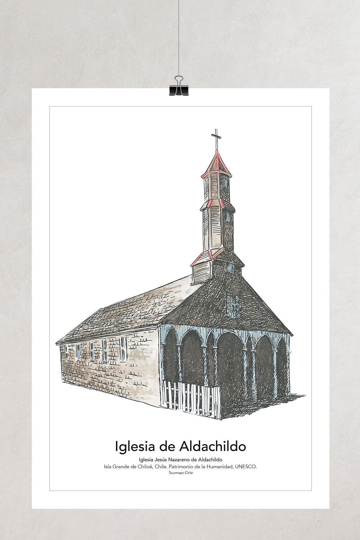 5 IGLESIAS DE CHILOÉ Castro - LÁMINAS