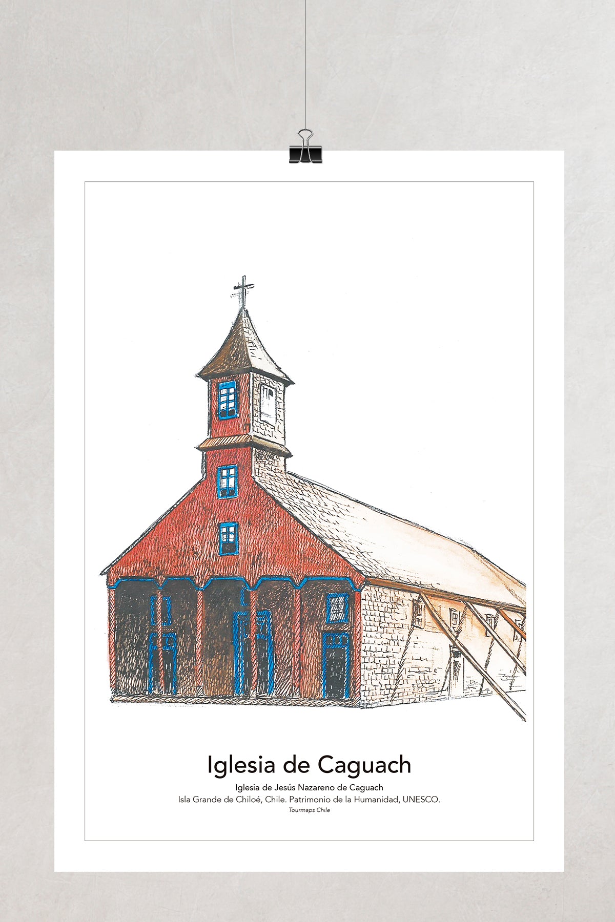 5 IGLESIAS DE CHILOÉ Castro - LÁMINAS