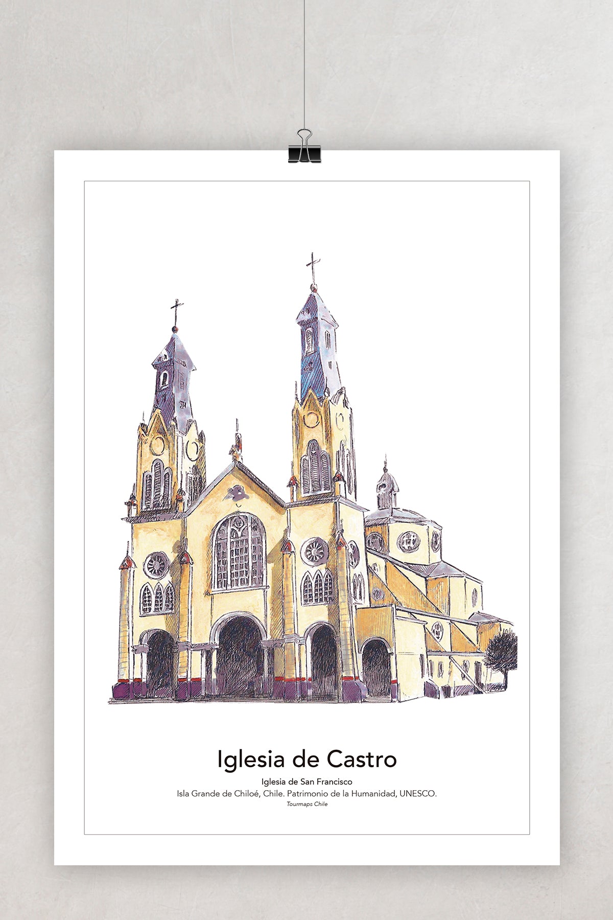 5 IGLESIAS DE CHILOÉ Castro - LÁMINAS