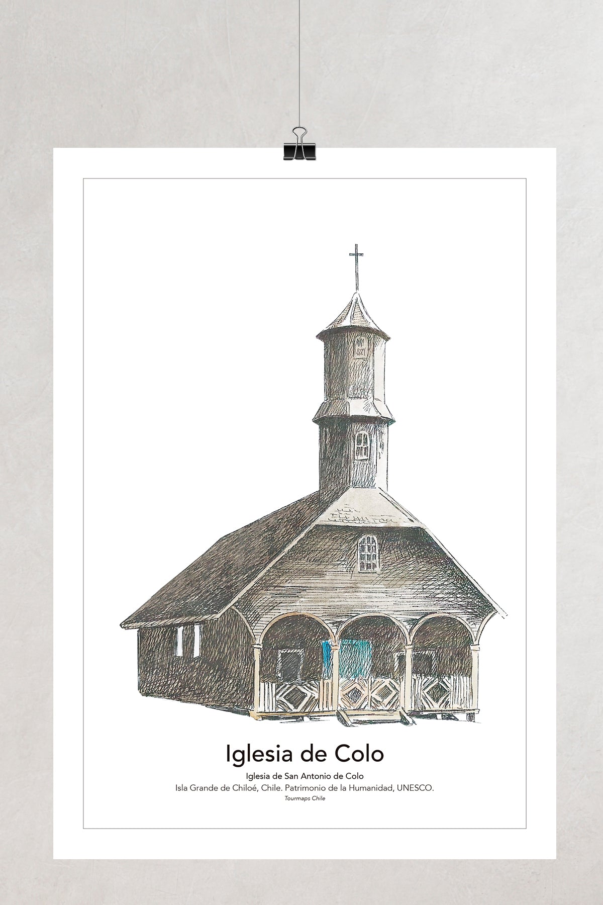 5 IGLESIAS DE CHILOÉ Dalcahue - LÁMINAS