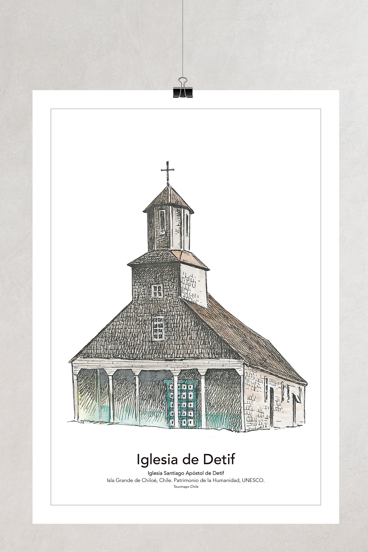 5 IGLESIAS DE CHILOÉ Dalcahue - LÁMINAS