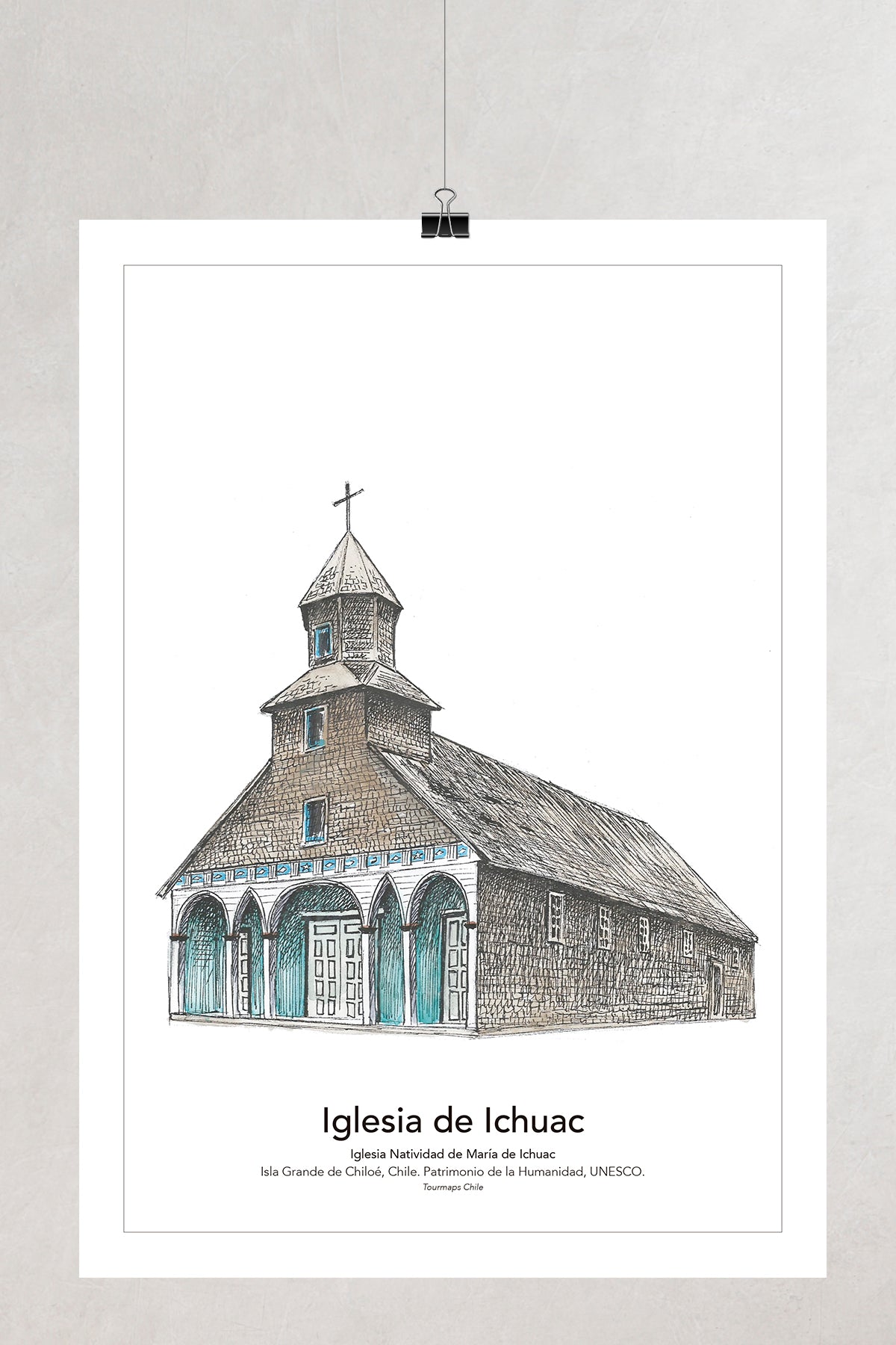 5 IGLESIAS DE CHILOÉ Castro - LÁMINAS