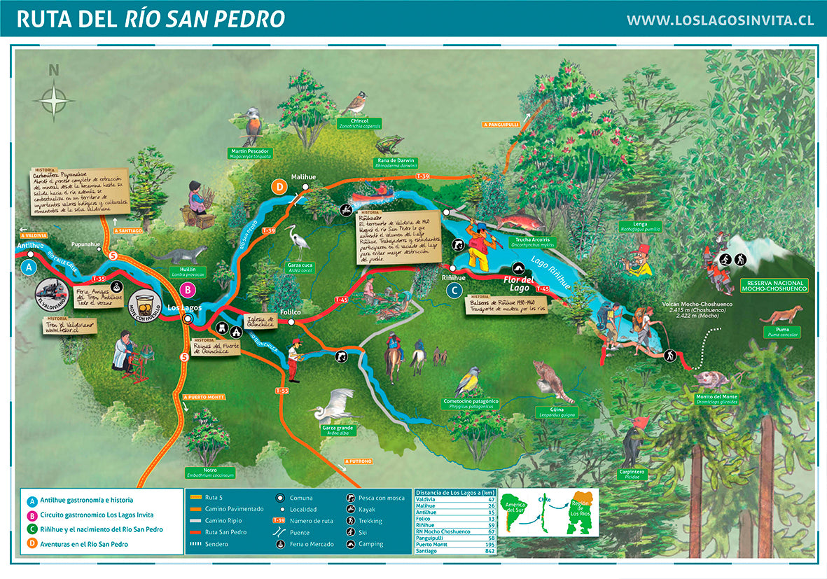 LOS LAGOS RÍO SAN PEDRO - MAPA