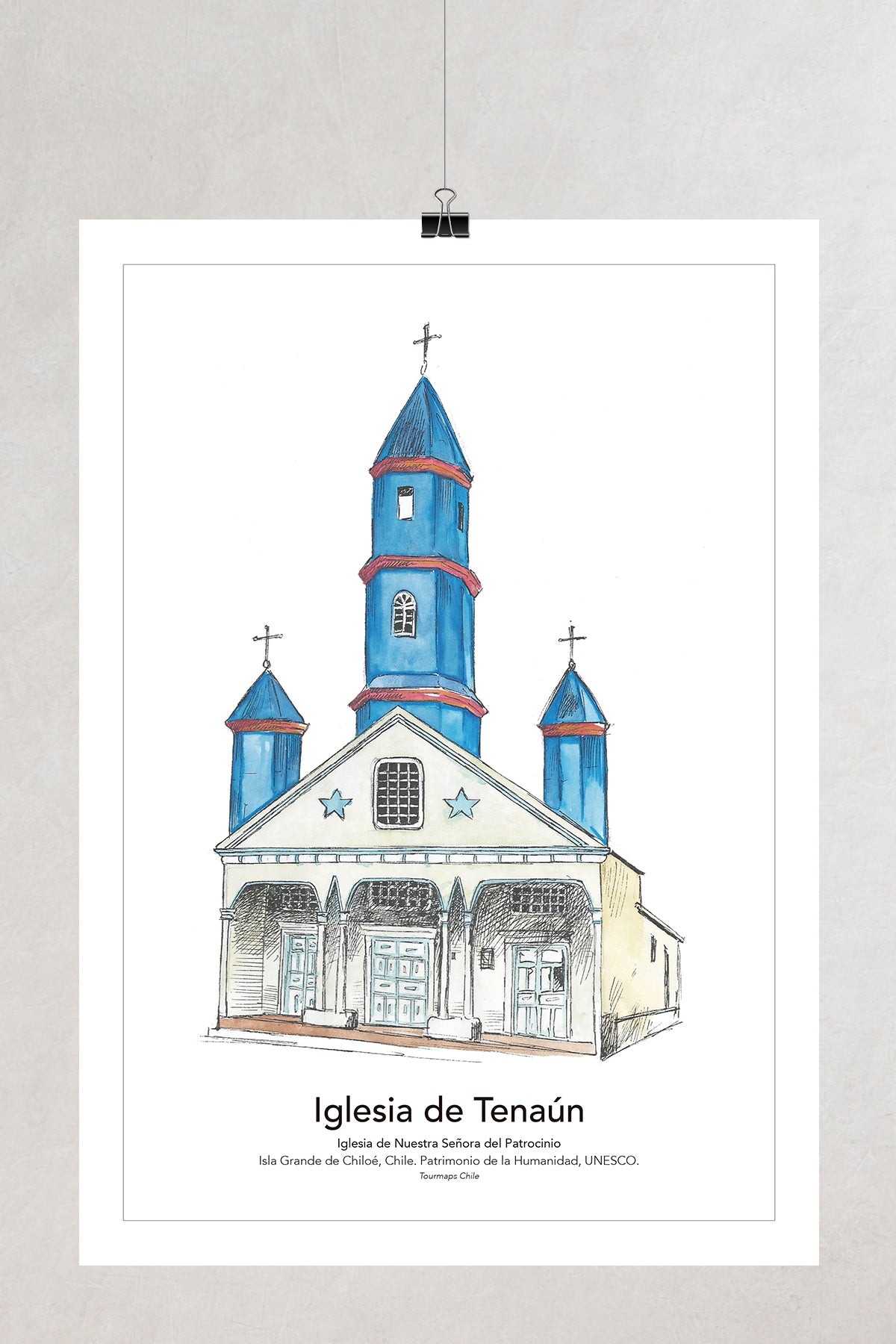 5 IGLESIAS DE CHILOÉ Tenaún - LÁMINAS