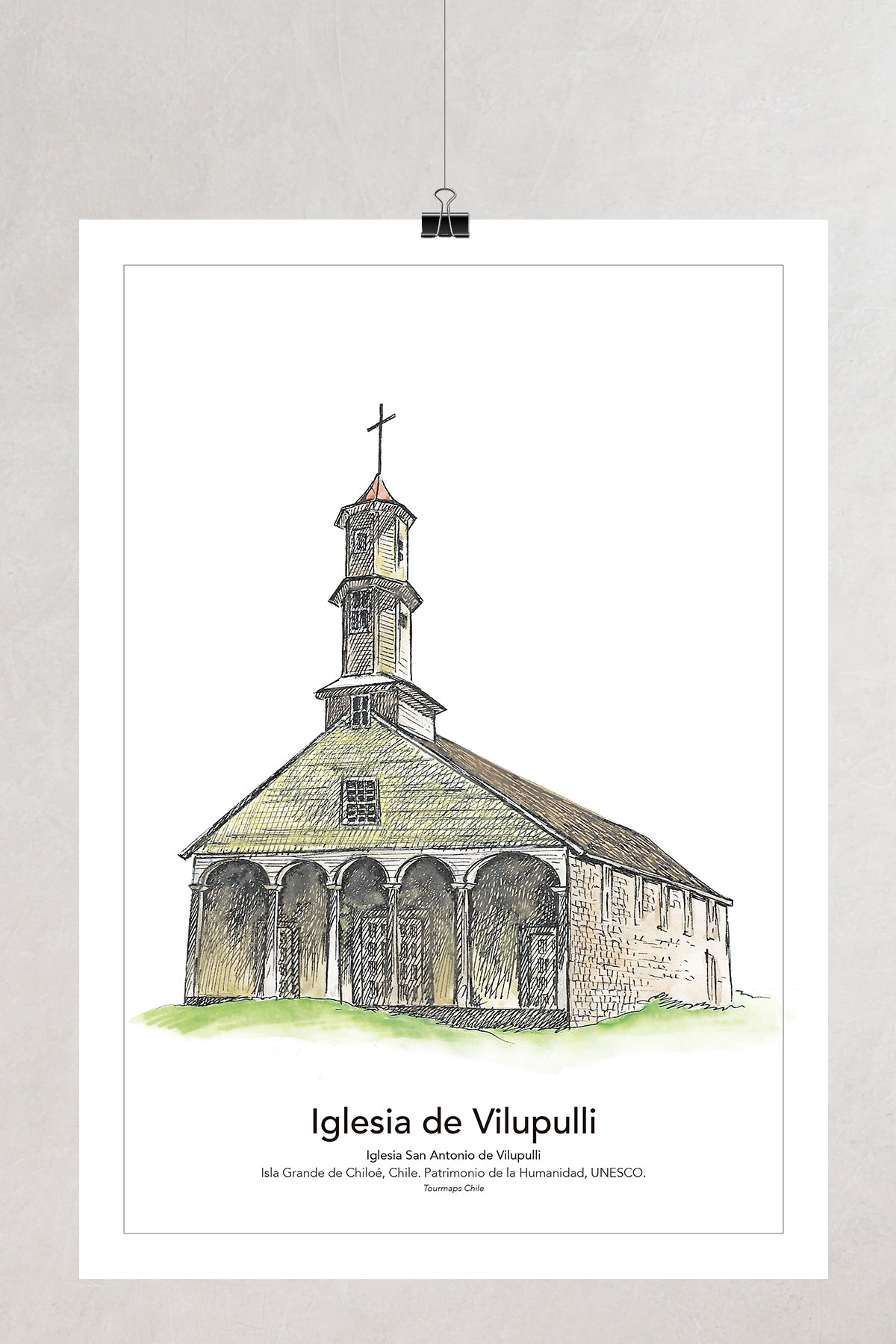 5 IGLESIAS DE CHILOÉ Tenaún - LÁMINAS