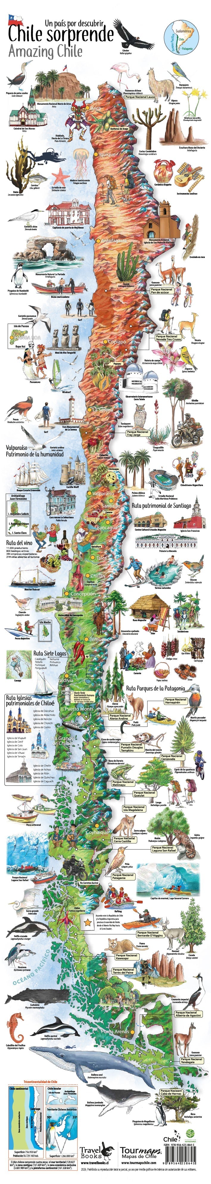 ¿CHILE SORPRENDE ! Un nuevo mapa que invita a descubrir destinos imperdibles !
