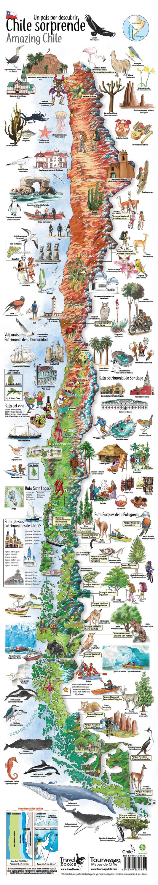 ¿CHILE SORPRENDE ! Un nuevo mapa que invita a descubrir destinos imperdibles !