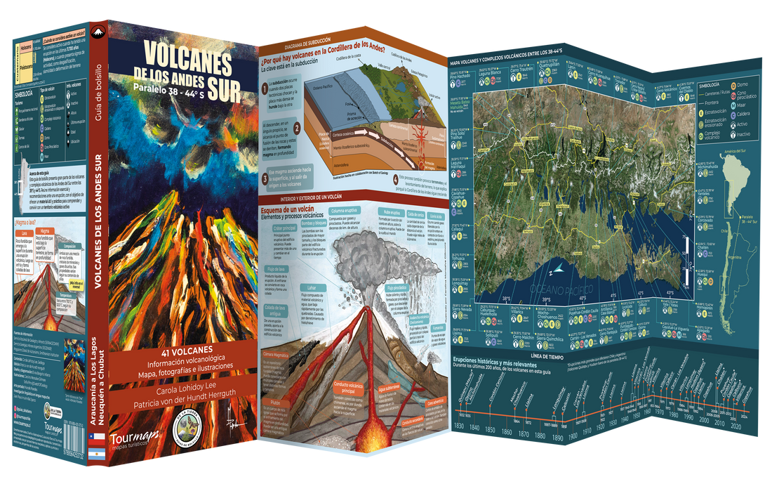 🌋 Nace la Guía Desplegable Volcanes de Los Andes Sur: una invitación a descubrir el patrimonio geológico de Chile y Argentina