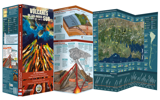 🌋 Nace la Guía Desplegable Volcanes de Los Andes Sur: una invitación a descubrir el patrimonio geológico de Chile y Argentina