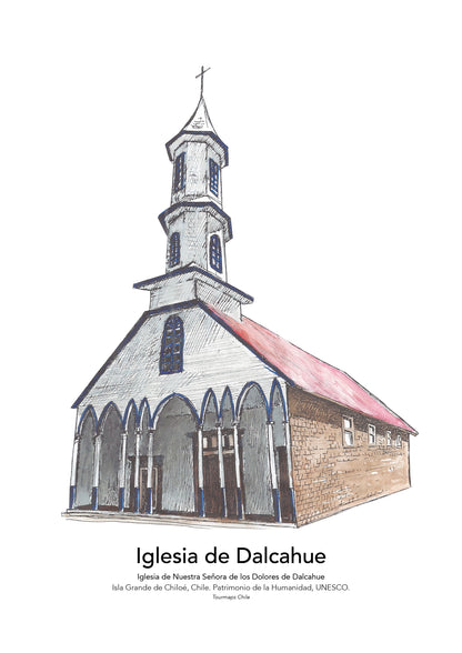 CHURCH OF DALCAHUE CHILOÉ - PRINT
