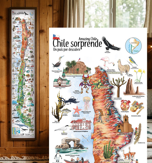 CHILE SORPRENDE - MAPA DESPLEGABLE